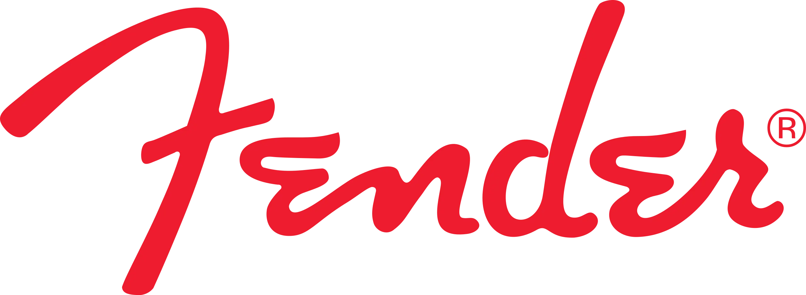 Fender logo in red